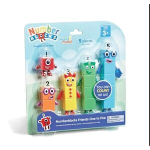 Hand2mind Numberblocks Friends One to Five Figures Set 5 Pieces Item 95356 New